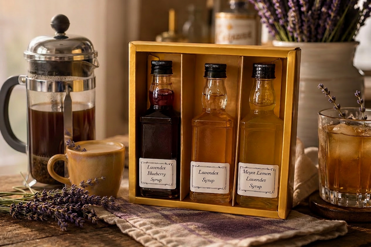 Lavender Syrup Set with narrative